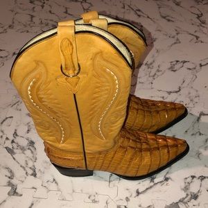 Crocodile Print Cowboy Boots